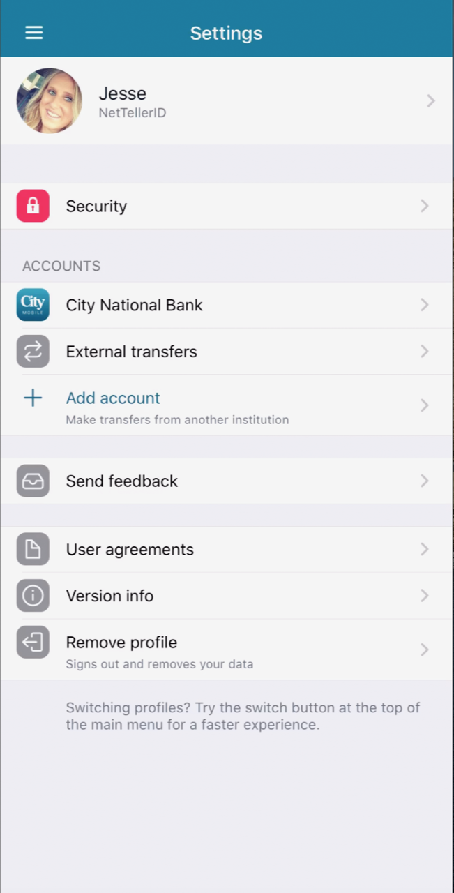 App Account Management: Screenshot 13